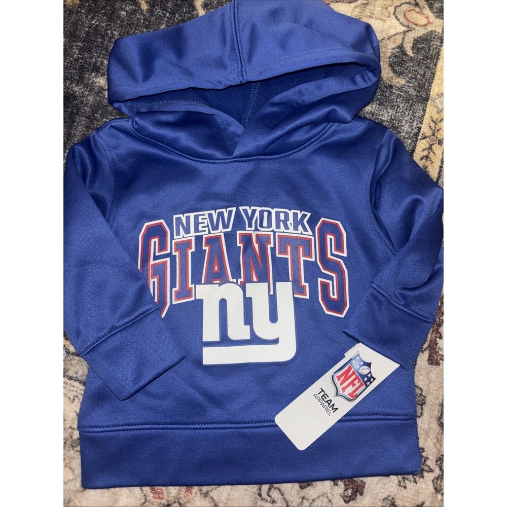 New York Giants NFL Toddler Baby Boys' Size 12 Months Poly Fleece Hoodie